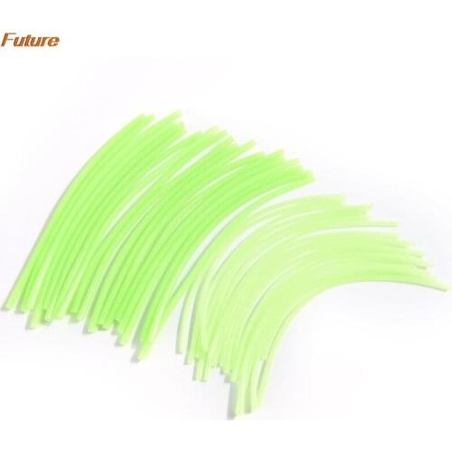 2021 Hot Sale 20PCS/set 2mm/3mm*12cm Fly Knot Rigging tube/PVC Lumo Fishing Material Luminous Fishing Tackle Hose