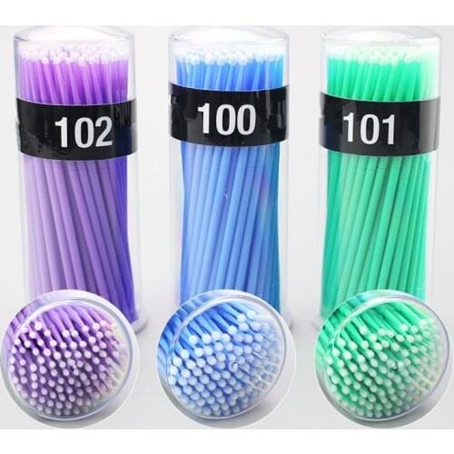 400pcs/set Brushes Cotton Swabs Tattoo Disposable Eyelash Extension Applicator Microbrushes Makeup Tools