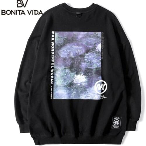 BONITA VIDA Men's Printed Hoodies