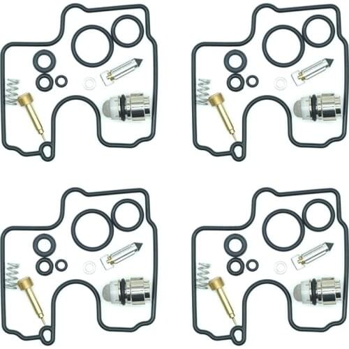 For SUZUKI GSX-R600V/W/X/Y 97-00 GSX-R750T/V 96-97 VL1500 Intruder 98-04 Carburetor Rebuild Repair Kit Seal Valve 4 Sets