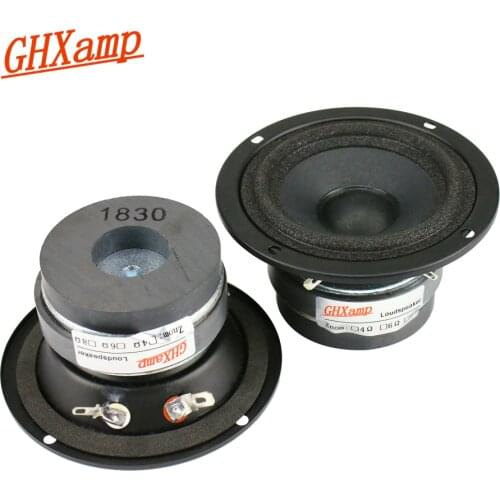 GHXAMP HIFI 3 Inch Midrange Speaker 4ohm 15W Mid Mediant Vocal Nature Dual Magnetic For KTV Car Audio Upgrade 2pcs