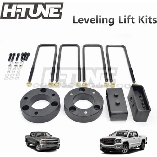 H-TUNE 2.5" Front and 2" Rear Lift Kits For Sierra Silverado 1500 2WD 4WD 2007-2018