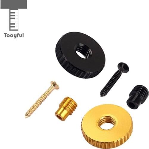 Tooyful Aluminum Alloy Strap Lock Button with Screw for Bass Guitar Mandolin Banjo Musical Parts