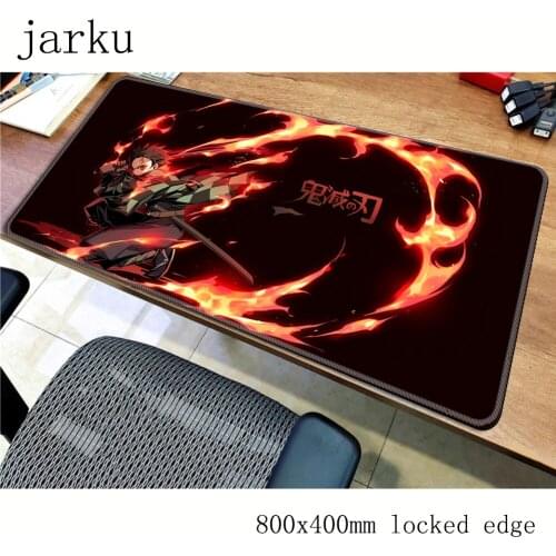 Kimetsu no Yaiba mouse pad gamer 800x400x3mm notbook mouse mat Popular gaming mousepad large home pad mouse desk padmouse