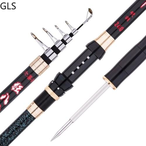 NEW Multifunction Travel Sea Boat Rock rotating Rod telescopic Carp pole Fishing Tackle