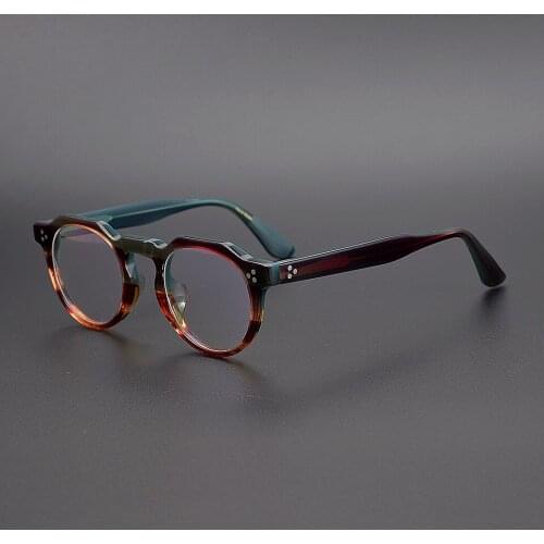 New Arrive Vintage Assorted Colors Acetate Myopia Eyeglass Frame Hand Craft Women Men Retro Oval High Level Original Quality