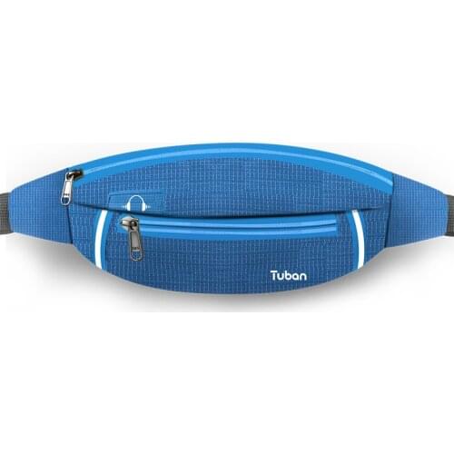 New Unisex Running Waist Bag Portable Waterproof Resistant Reflective Fanny Pack Outdoor Money Belt Mobile Phone anti-theft Bag