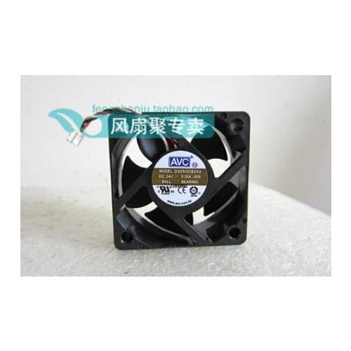 Original AVC DS05020B24U 5cm50*50*20 24V0.30A 3 wire double ball heat radiation fan