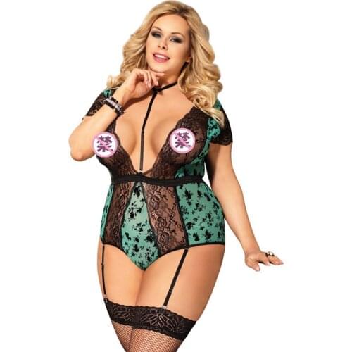 Sexy Nude Mini Sleepwear 6XL Underwear Nightdress Cosplay Sex Uniform Temptation Women Plus Size Lingerie Camison Sexy Mujer