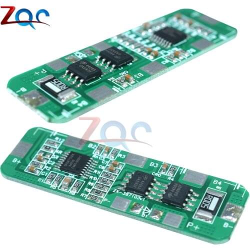 4S 4A-5A 18650 Li-ion Lithium Battery Protection Board 4 Pack PCB BMS 4.25-4.35V To 2.3-3.0V With Over Protection Module