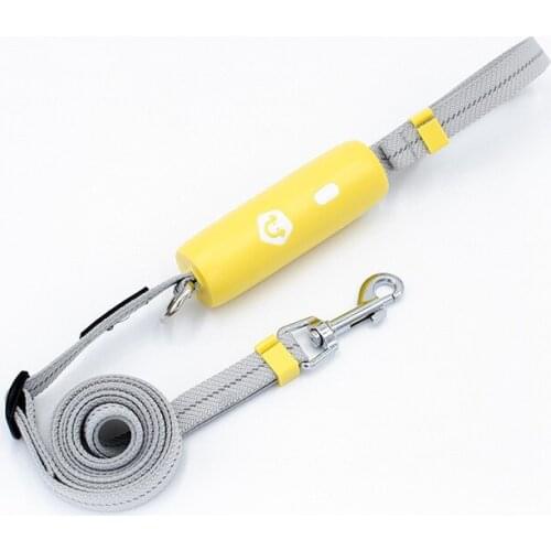 Dog Leash Walking The Dog Rope with Lock White and Yellow Rope Explosion Proof and Shining