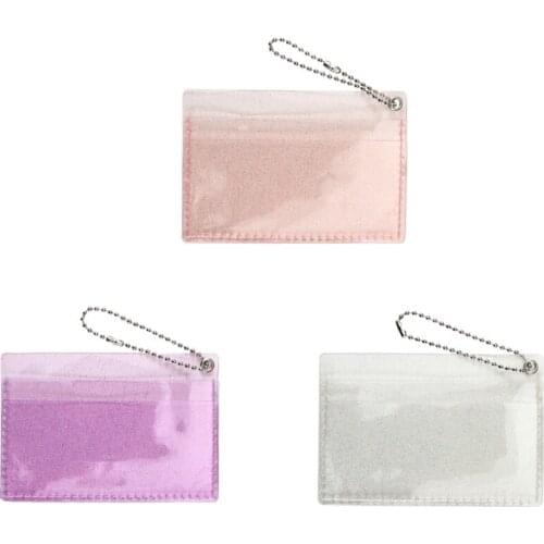 Transparent Women PVC Jelly Bag Mini Crossbody Bag Money Wallet Card Holder Clear Wallet