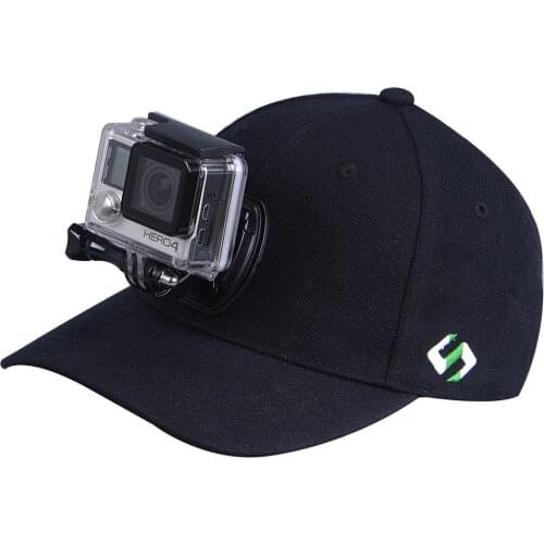 Adjustable Canvas Sun Hat Cap with Camera Mount Screw for Gopro Hero 5 4 3+ SJ4000 SJ5000 SJ6000 xiaomi yi 4k Eken H9 H9R H8