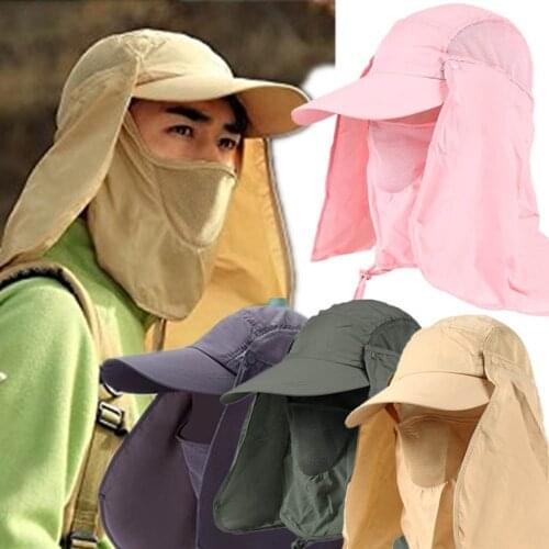 A0NIJIE Outdoor Sun Hat UV Protection Ear Flap Neck Cover Fishing Hunting Hiking Cap Unisex Leisure Hat
