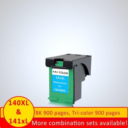 XiangYu Replacement for HP 140 XL 141 XL ink cartridge for HP 5363 D4263 6413 J5783 C4343 printer
