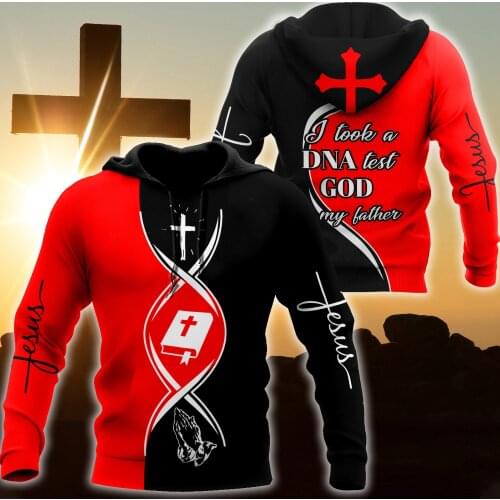 Premium Christian Jesus Mens Hoodie 3D All Over Printed Unisex Sweatshirt For Men/women Autumn Casual Pullover Zipper Streetwear