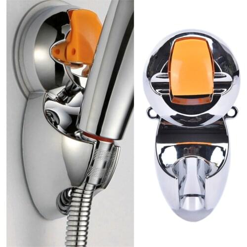 Bathroom ABS Practical Shower Spray Head Wall Mount Fixed Wall Adjustable Sucker Shower Head Stand Bracket Holder