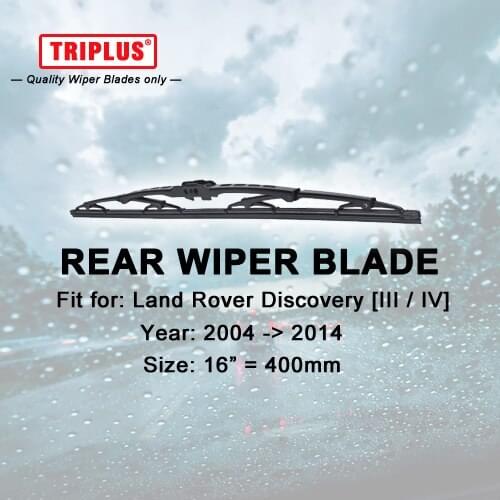 Rear Wiper Blade for Land Rover Discovery III IV (2004-2014) 1pc 16" 400mm, Discovery 3 4 Rear Windscreen Wipers