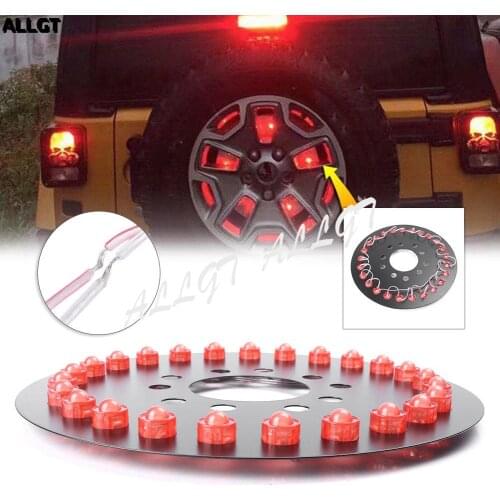 12.5'' Spare Tire LED 3rd Brake Light Lamp For 2007 2008 2009 2010 2011 2012 2013 2014 2015 2016 2017 Jeep Wrangler JK JKU