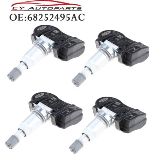 4PCS New Tire Pressure Sensor TPMS Sensor For Jeep Srt Grand Cherokee And Trackhawk 2016-2018 68252495AC 433MHZ