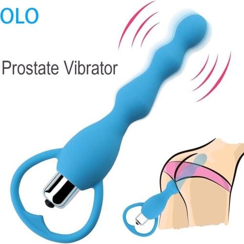 Anal Vibrator Sex Toys for Women men Anal Beads Vibrator Gay Toys Prostate Massage Smooth Butt Silicone Plug Adult Products