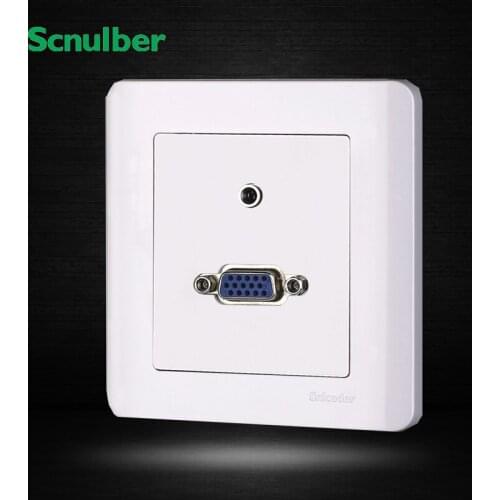 Audio frequency and 15p Solder Type VGA wall switch socket