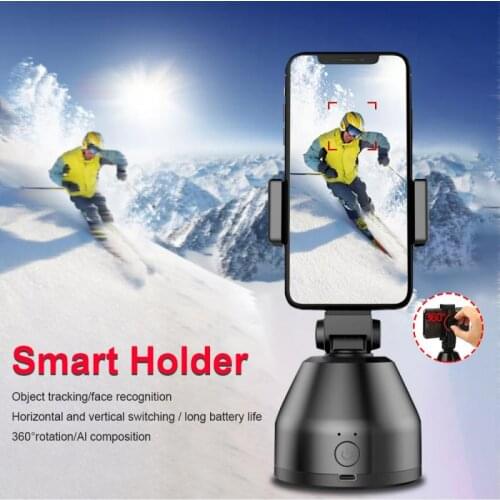 Auto Smart Shooting Selfie Stick 360° Object Tracking Holder Rotation Face Tracking Selfie Stick Tripod Camera Phone Holder