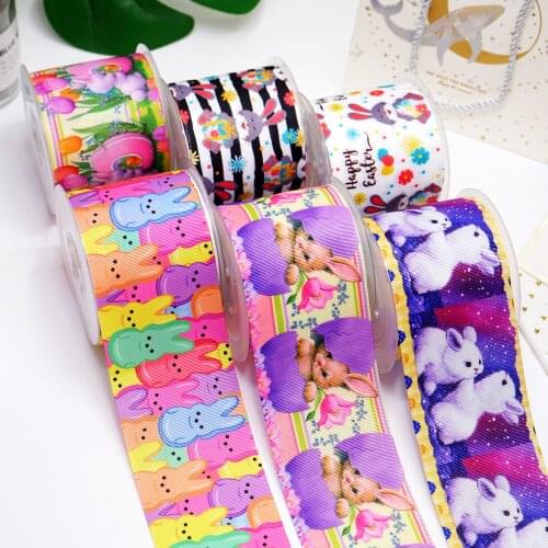 DIY Easter Day Printed Grosgrain Ribbon For Craft Supplies Sewing Accessories 5 Yards, Planar Resins Mold 10 Pieces. 49996