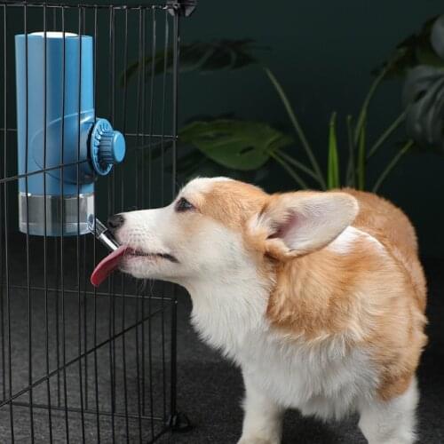 Dog Water Dispenser Pet Automatic Drinking Bottle Feeder Hanging Cage Leak Proof Feeding Bottles for Puppy Cats Hamster Rabbit