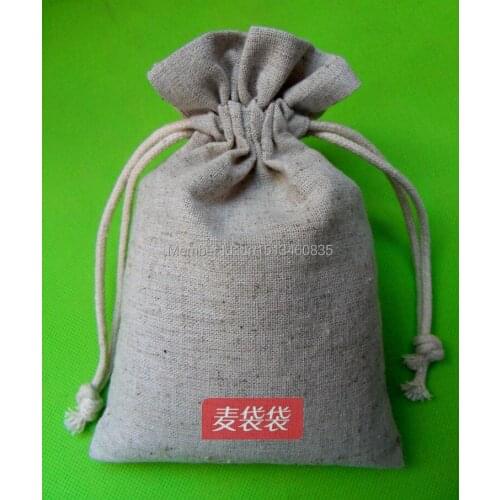 100pcs/lot CBRL jute bags, jute pouch, flax pouch for toiletry/jewelry/dry goods,Various colors,size customized,wholesale
