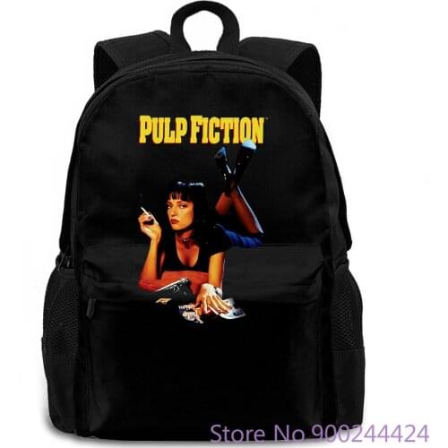 Pulp Fiction Uma Thur Poster Official Tarantino Black Mens Novelty Cool women men backpack laptop travel school adult
