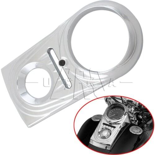 Chrome Motorcycle Dash Panel Insert Cover For Harley Dyna Softail Deluxe FLSTN 06–17 Fat Boy FLSTF 00–17 Instrument cover