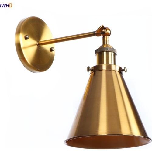 IWHD Industrial Decor Retro Wall Lights For Home Bedroom Stair Mirror Light Loft Vintage Edison Wall Sconce Aplique Luz Pared