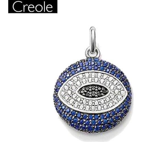 Pendant Turkish Eye 925 Sterling Silver For Women & Men Trendy Gift Europe Style Soul Factory Jewelry Pendant Fit Necklace