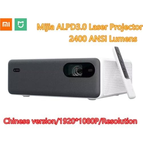 Xiaomi Mijia ALPD3.0 Laser Projector 2400 ANSI Lumens 1920*1080P MIUI TV 16GB eMMC Wifi Bluetooth Dual 10W Speaker Home Theater