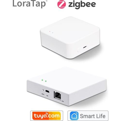 LoraTap Smart Home Tuya ZigBee 3.0 Gateway Hub Bridge Wireless and Wired Smart Life App Remote Control Automation DIY