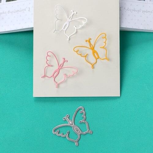 DUOFEN METAL CUTTING DIES butterfly line for DIY papercraft projects Scrapbook Paper Album