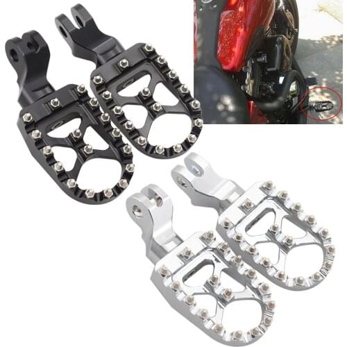Motorcycle Aluminum Front Wide Foot Pegs Footrests For Triumph Bonneville T100 T900 Trunxon 1200 Scrambler 2001- 2015