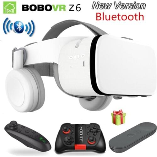 2019 Newest Bobovr Z6 Casque Helmet 3D VR Glasses Virtual Reality Headset Bluetooth Earphone For Smartphone Google Cardboard