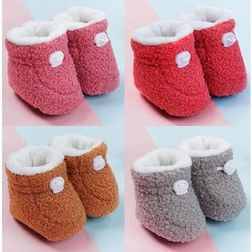 New newborn cotton shoes sock winter thick warm boys girls baby foot sock