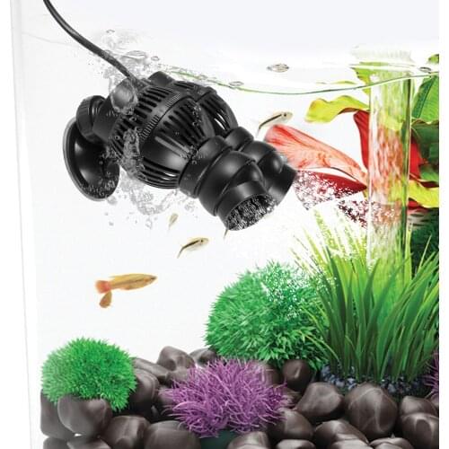 Submersible Aquarium Wave Maker Whisper-quiet Fish Tank Powerhead Wave Pump Suction Cup for Aquarium of Saltwater Freshwater