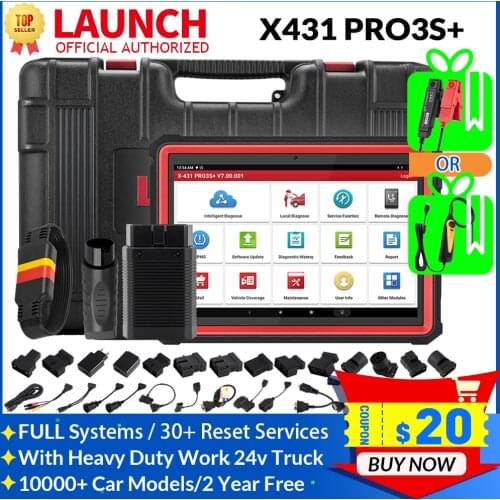 Launch X431 PRO3S 10.1 Inch Full systems Professional Car OBD2 Scanner diagnostics ECU Coding 30+ Resets PK Launch X431 v Plus