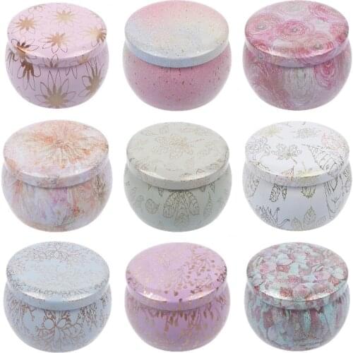 Empty Tinplate Box Tins Cans Jars Containers Wicks Sticker Centering For Aroma Essential Oil Soy DIY Candle Making Supplies