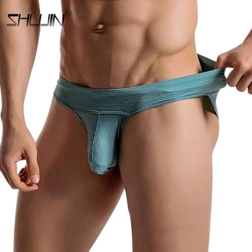 Sexy Underwear Underpants Briefs Mens Soft Knickers Comfort U Convex Design Smooth Long Bulge Pouch Shorts Ropa Hombre