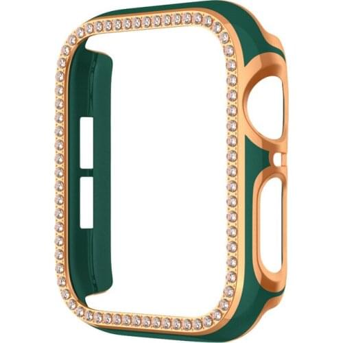 Bling Cover For Apple watch Case 44mm 40mm iWatch 42mm 38mm Diamond bumper Protector Apple watch series 6 5 4 3 2 SE Accessories