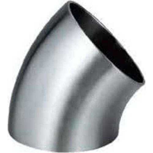 108mm 4.25 Inch Pipe OD SUS 304 Stainless Steel Sanitary Butt Welding 45 Degree Elbow Fitting Home Brew Beer