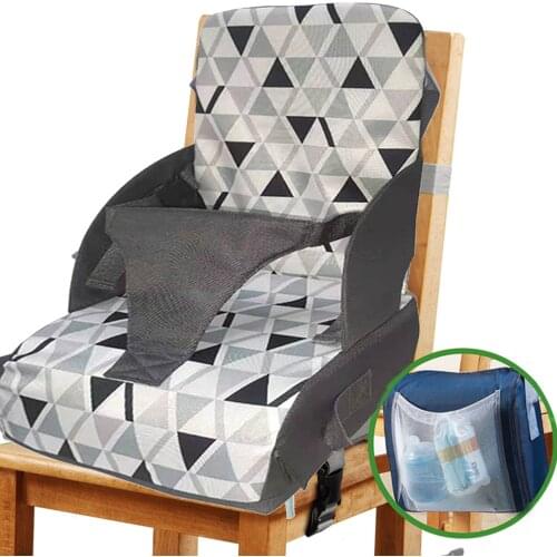 Baby Chair Booster Seat Cushion Adjustable Heightening Backrest Cushion Child Feeding Dining Chair Cushion Booster Seats