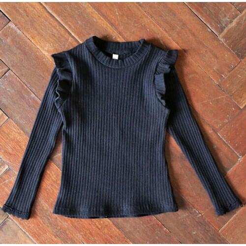 Baby Girls Knitted Sweater 2020 Winter And Autumn Long Sleeve Warm Half High Collar Cute Kids Sweater