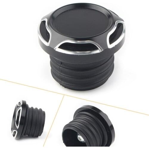 Cut Vented Motorbike Gas Cap Fuel Tank Right-hand Thread CNC For Harley Dyna Softail Road King