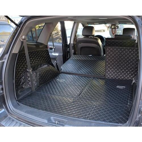 High quality! Special car trunk mats for Hyundai Santa Fe 7 seats 2012-2009 waterproof boot carpets cargo liner for Santafe 2011